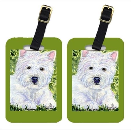 Carolines Treasures Carolines Treasures SS8835BT Westie Luggage Tag - Pair 2; 4 x 2.75 In. SS8835BT